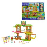 Mattel GNC57 Энчантималс Игровой набор Джунгли-кафе с куклой Пикки Какаду