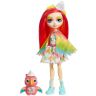 Mattel GNC57 Энчантималс Игровой набор Джунгли-кафе с куклой Пикки Какаду