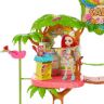 Mattel GNC57 Энчантималс Игровой набор Джунгли-кафе с куклой Пикки Какаду