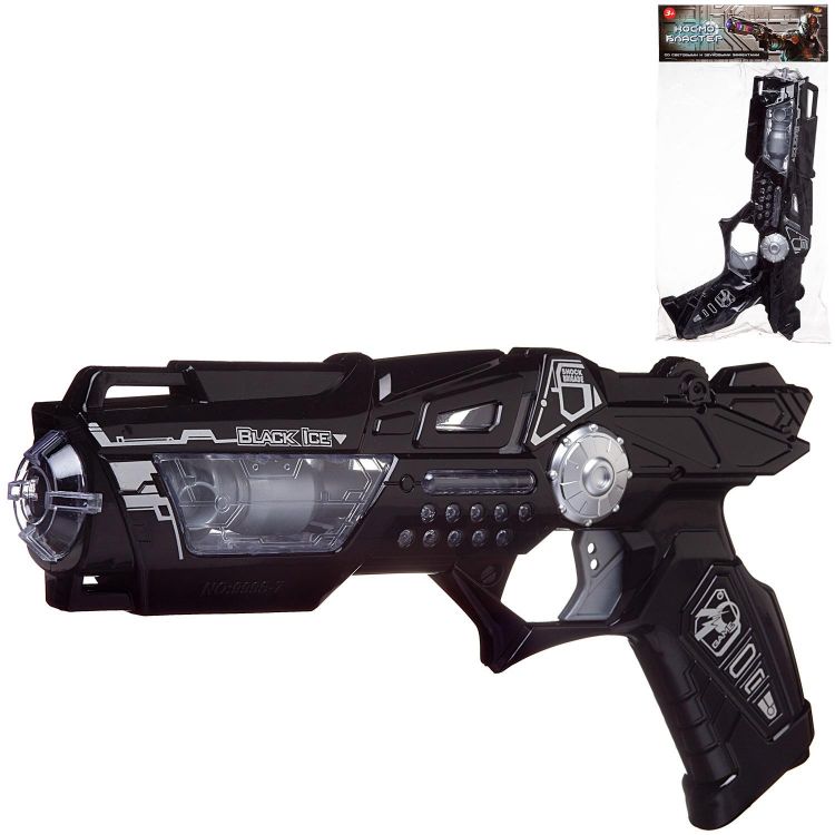ABtoys (АБтойс) PT-01590 Бластер ABtoys Космобластер черный со световыми и звуковыми эффектами ABtoys (АБтойс) PT-01590 Бластер ABtoys Космобластер черный со световыми и звуковыми эффектами