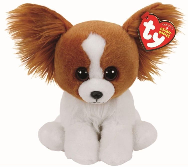 TY 41206 Beanie Babies Мягкая игрушка щенок Barks, 15 см