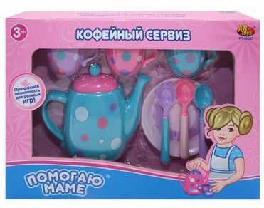 Кофейный сервиз "Помогаю Маме", 8 предметов