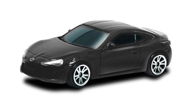 RMZ City 344023SM Машина металлическая Toyota 86, 1:64, без механизмов, черный матовый цвет