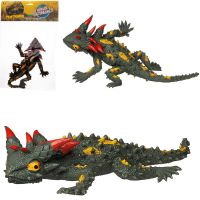 ABtoys (АБтойс) PT-01732 Фигурка Abtoys Юный натуралист Рептилии Ящерица (темно-зеленая с яркими пятнами и острыми шипами), термопластичная резина