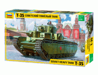 Звезда 3667 Сборная модель Советский тяжелый танк Т-35, 1:35