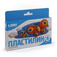 LORI Пл-001 Пластилин LORI Классика 6 цветов по 20 гр