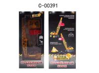 ABtoys (АБтойс) C-00391 Спецтехника. Подъемный кран на проводе 1:50 с реалистичными функциями, колёсный ход