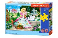 Castorland В-066056 Пазл Принцесса и лебедь, 60 деталей