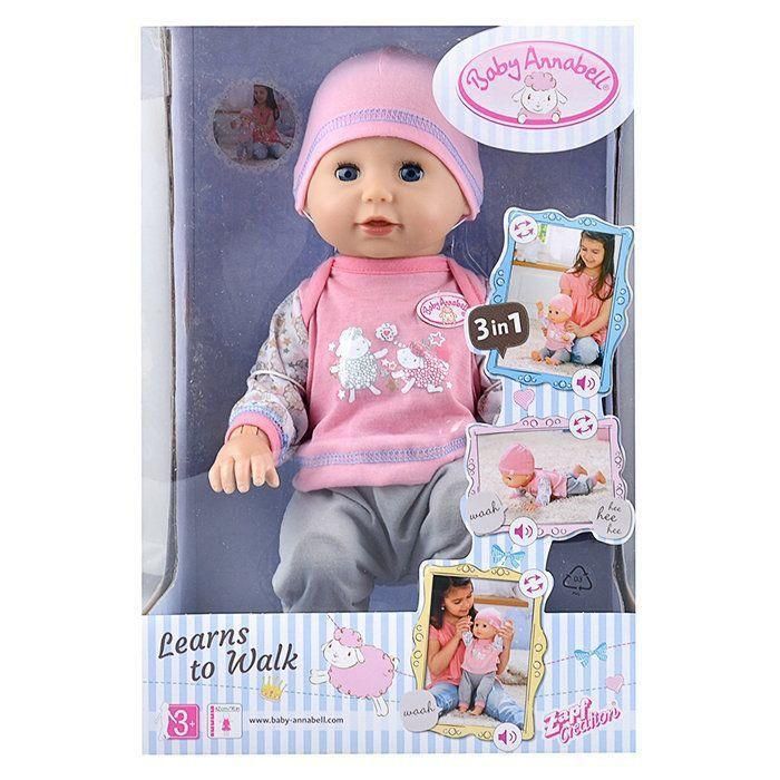 Zapf Creation 700-136 Кукла Baby Annabell Учимся ходить, 43 см
