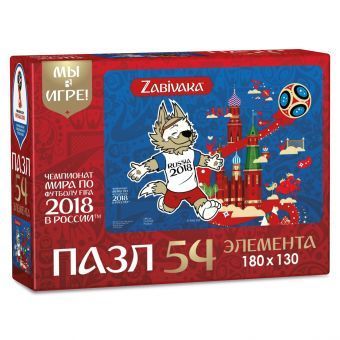 ORIGAMI 03781 Пазл ЧМ 2018 Забивака Гол забит, 54 элемента