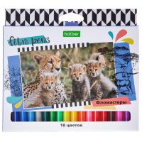 Hatber FP-067046 Фломастеры Hatber ECO Сафари 18 цветов