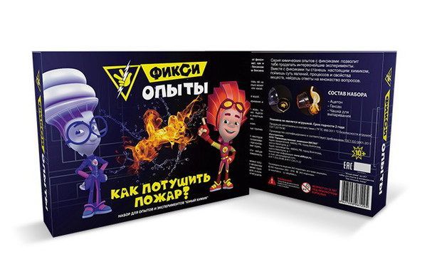 ПК ВИСМА 857пл Набор для экспериментов. Фикси-опыты "Как потушить пожар?"