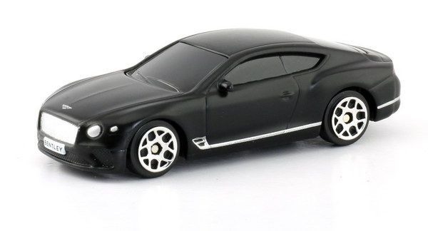 RMZ City 344035SM Машина металлическая The Bentley Continental GT 2018, 1:64, цвет черный матовый