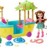 Mattel GFN58 Энчантималс Игровой набор Лодка в джунглях с обезьянкой Мерит