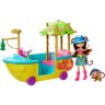 Mattel GFN58 Энчантималс Игровой набор Лодка в джунглях с обезьянкой Мерит