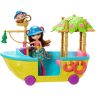 Mattel GFN58 Энчантималс Игровой набор Лодка в джунглях с обезьянкой Мерит