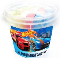 CENTRUM 89266 Мелки цветные для письма и рисования "Hot Weels", 25 шт. в ведре