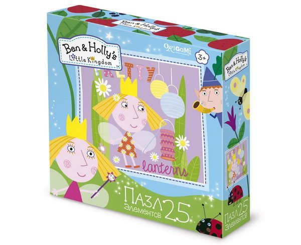 ORIGAMI 02886 Пазл Ben &amp; Holly 25А "Холли и фонарики"