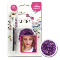 Lukky (Lucky) Т11925 Косметика для девочек Lukky гель-блестки для тела, лица, в наборе с кисточкой, цвет фиолетовый