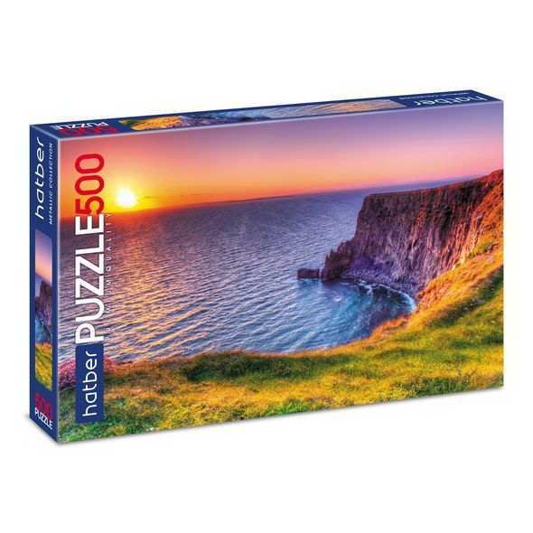 Hatber 500ПЗ2ф-14509 Пазл Hatber Premium 500 элементов А2ф 460х340мм фольгирование Романтика заката