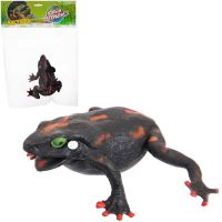 ABtoys (АБтойс) PT-01733 Фигурка Abtoys Юный натуралист Лягушки Лягушка (черная с красными пятнами), термопластичная резина