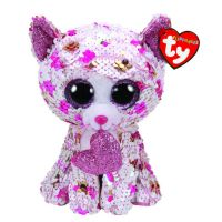 TY 36340 Flippable Мягкая игрушка Кот Cupid с пайетками, 15 см