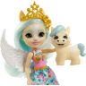 Mattel GYJ03 Энчантималс Кукла Паолина Пегасус с любимой зверушкой, 15 см