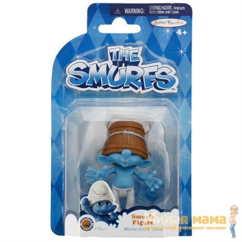 Jakks 53942 Фигурка Смурфика на шарнирах с аксессуаром Растяпа, 7 см