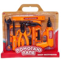 ABtoys (АБтойс) PT-01449 Помогаю Папе. Набор инструментов, на блистере с ручкой