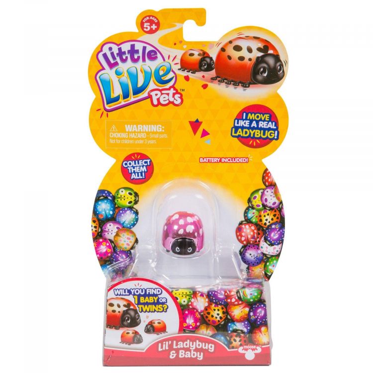 Moose 28447 Интерактивная божья коровка и малыш Little Live Pets, Сердечко