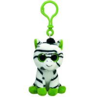 TY 36522 Мягкая игрушка Брелок Зебра Zig-zag Beanie Boo's, 12 см