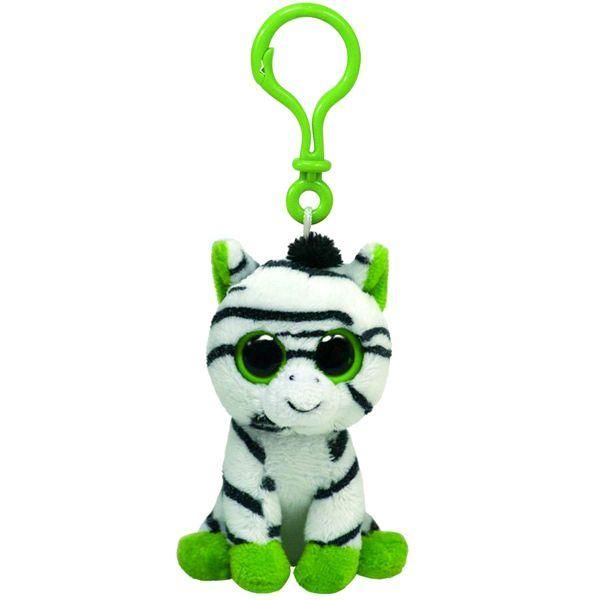 TY 36522 Мягкая игрушка Брелок Зебра Zig-zag Beanie Boo's, 12 см