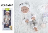 JUNFA WJ-B9967 Пупс JUNFA Pure Baby 35см в кофточке, штанишках и шапочке, в коробке, с аксессуарами