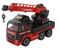 Полесье П-56979 Автомобиль-кран с поворотной платформой 53,2х19,5х32 см. "MAMMOET VOLVO"