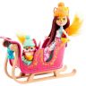 Mattel GJX31 Энчантималс Игровой набор Рождественские сани с куклой Фелисити Лис