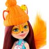 Mattel GJX31 Энчантималс Игровой набор Рождественские сани с куклой Фелисити Лис