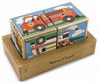 Melissa&Doug 1272 Пазл-кубики со звуком "Транспорт"