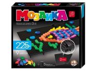 Мозаика фигурная 9 цветов / 225 шт/ 2 черных поля