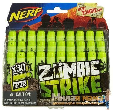 NERF A4570 Комплект из 30 стрел для бластеров Зомби