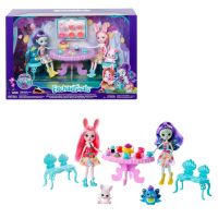 Mattel GLD41 Энчантималс Игровой набор "Чаепитие Пэттер Павлины и Бри Кроли"