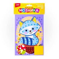 LORI Кэ-004 Мозаика мягкая Малый набор "Енот", 21х15 см