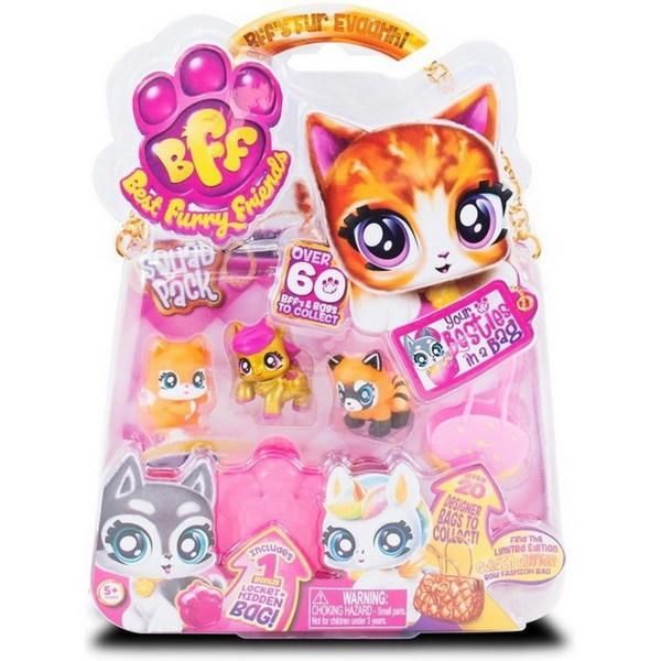 Vivid 77713 Best Furry Friends Набор из 3 питомцев с аксессуарами, на блистере, ассортимент В