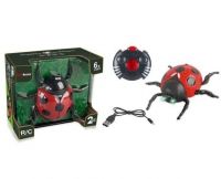 Junfa WD-11143 Интерактивная игрушка JUNFA "Божья коровка", ползает по стенам, р/у, с зарядным устройством, световые эффекты