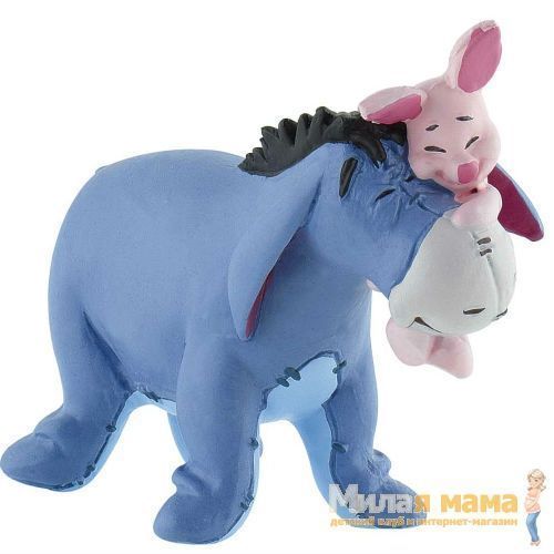 Bullyland 12324 Коллекционная фигурка Ушастик и Хрюня, 6,8 см