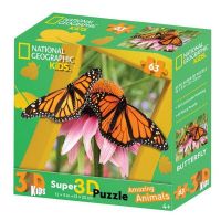 Prime 3D 13677-SBM Пазл 3D 63 Бабочка Монарх