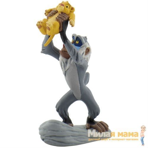Bullyland 12256 Коллекционная фигурка Рафики и малыш Симба (м/ф Король Лев), 10 см