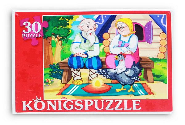 Konigspuzzle ПК30-5760 Пазл Курочка Ряба, 30 элементов