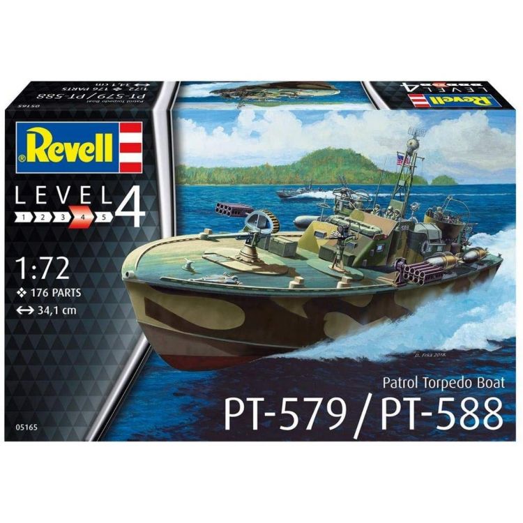 Сборная модель Revell 05165 Патрульная Торпедная Лодка PT-588/PT-579 late, 1:72 Сборная модель Revell 05165 Патрульная Торпедная Лодка PT-588/PT-579 late, 1:72