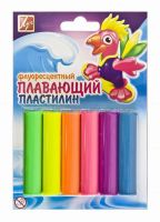 Пластилин плавающий флуоресцентный 6 цветов