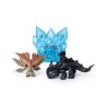 Spin Master 66629 Dragons 3 Мини-фигурки 2 драконов и люминесцентный кристалл, Беззубик и Грозокрыл
